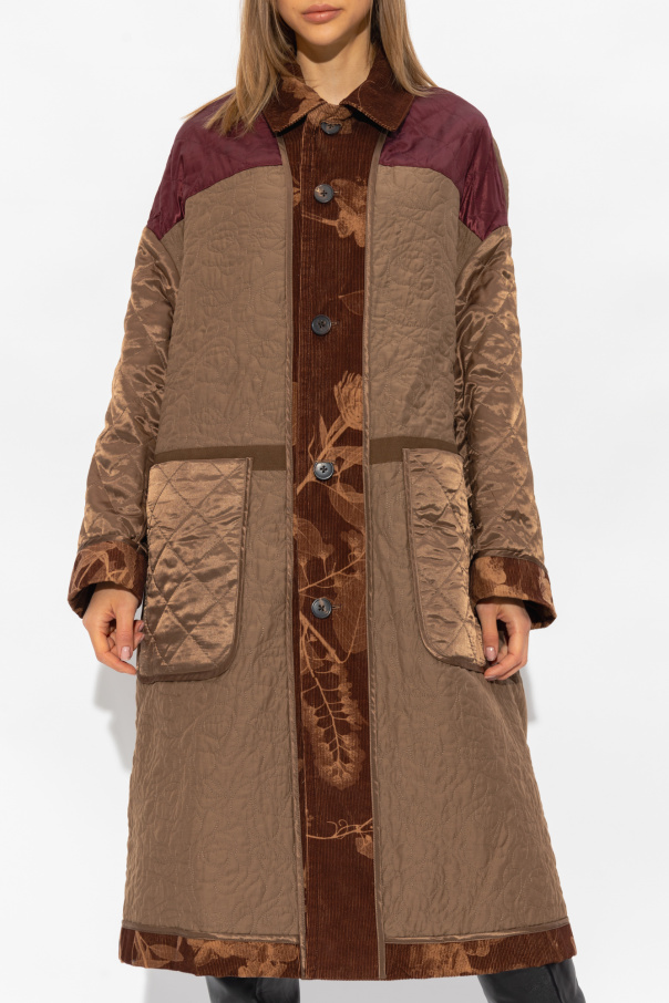 【Dries Van Noten】Reversible coat ❕ Fluid jacquard coat - Autumn-Winter Women | Dries Van Noten